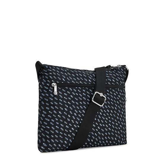 Sacs Crossbody Kipling Alvar Printed Noir Blanche | FR 2145AH